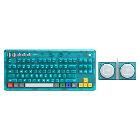 8BitDo Retro 87 Keyboard - Clear Blue image 1